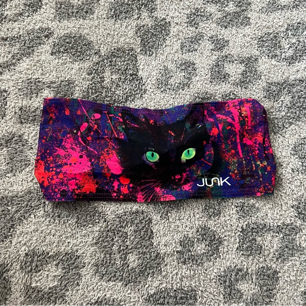 JUNK Brands Black Cat Paint Splatter Headband